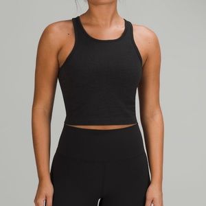 Lululemon Ebb to Street Cropped Racerback Tank Black